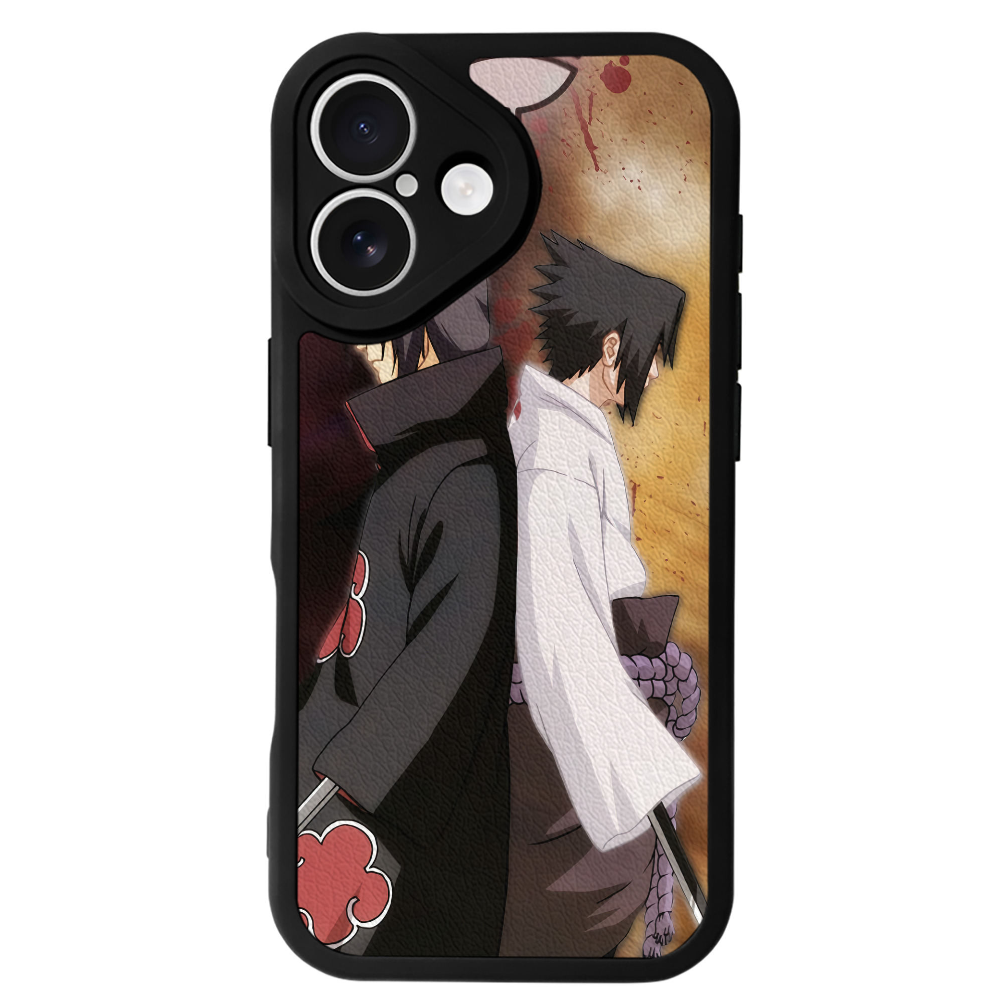 （画像用） NARUTO -ナルト- NARUTO -ナルト- 疾風伝 【iPhone 16シリーズ対応】シリコンスマホケース（レザー調） 材質：シリコン